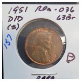 1951-D Lincoln Wheat Cent