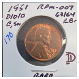 1951-D/D/D Lincoln Wheat Cent, RPM-007, FS-521