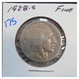 1928-S Buffalo Nickel