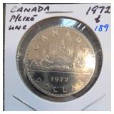 1972 Canada Voyageur Dollar, UNC