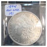1884 Morgan Dollar, About UNC