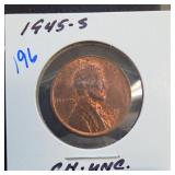 1945-S Lincoln Wheat Cent