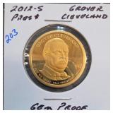 2012-S Grover Cleveland Pres. Dollar, Gem Proof