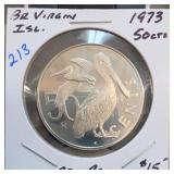 1973 Canada 50-Cent Coin, Gem Proof