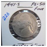 1941-S Jefferson Nickel, Fine