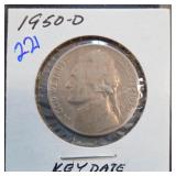 1950-D Jefferson Nickel