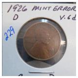1926-D Lincoln Wheat Cent, Rotated Dies Claim
