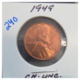 1949 Lincoln Wheat Cent, UNC