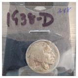 1938-D Buffalo Nickel