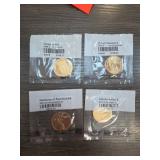 Set of Four United States Mint Dollars Littleton