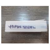 1943 PDS Steel Wheat Cents in Plastic Holder