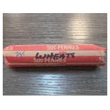 50Â¢ Wheat Pennies Paper-Wrapped Roll