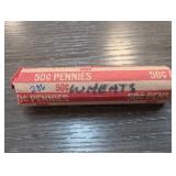 50Â¢ Wheat Pennies Paper-Wrapped Roll