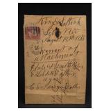 1868 Stamped Postal Cover