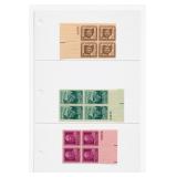Lot of 3 U.S. Postage Plate Blocks