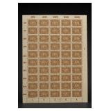 Set of 50 Deutsches Reich 50 1923 Stamp Sheet