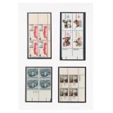 Lot of 4 U.S. Postage Plate Blocks