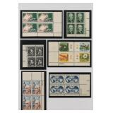 United States postage issues Lot of 6 Plate Blocks