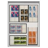 Lot of 6¢ U.S. Stamp Plate Blocks
