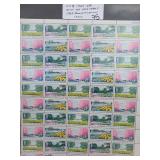 United States Post Office 1969 Stamp Sheet 6¢