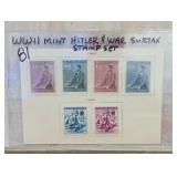 Lot of 6 1942 Bohemia & Moravia Semi-Postal Stamps