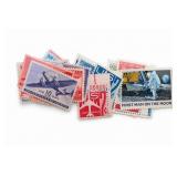 Lot of 12 U.S. Airmail Postage Stamps