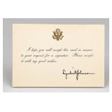 Eagle-Emblem Autograph-Response Card