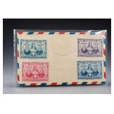 1947 Last-Day Philatelic Cover, 4 Stamps