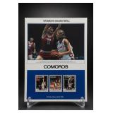 3 Comoros 1984 Olympic Basketball Stamps