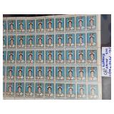 Lot of Vintage U.S. 4¢ Stamp Sheets