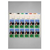 Set of Twelve United States Postal Plate Block