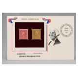 Pair of Postal Commemorative Society Stamp Display