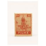 Fiume 1919 10c Rose Stamp, Scott #30a