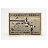 U.S. Department of the Interior Signed Stamp