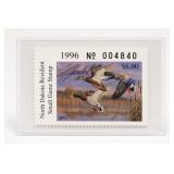 1996 North Dakota Resident $6 Small Game Stamp