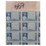 United States Post Office Department Stamp Sheet