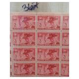 U.S. Post Office Department 1949 3¢ Stamp Sheet