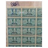 United States Post Office Department Stamp Sheet