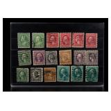 18 U.S. Postage Stamps