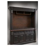 Traditional Dark-Finish Entertainment Center
