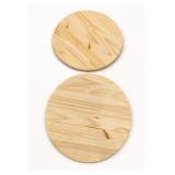 2Pc 23.75In Diameter Round Wood Pieces