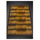 Patterned Area Rug with Dark Border