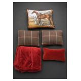Lot of Pillows and Throws