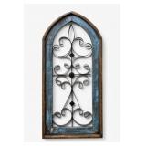 Arched Metal Scrollwork Wall Panel