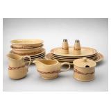 17-Piece Cowboy Living Barbwire Dinnerware