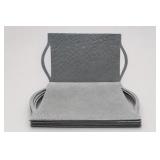 Set of 6 Textured Metal Serving Trays