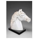Horse Head Bookend and Books