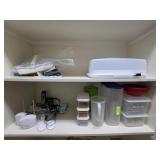 Lot of Plastic Kitchen Storage and Servingware