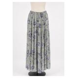Double D Long Floral Tiered Skirt, Size S