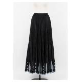 Double D Ranch Pleated Embroidered Skirt, Size L
